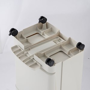 Poubelle de cuisine tri sélectif blanc valoris