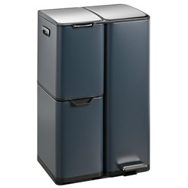 Poubelle de cuisine tri sélectif gris haja