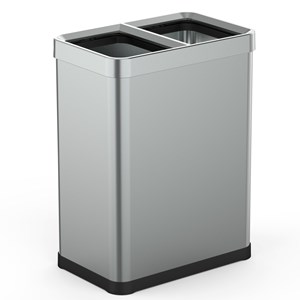 Poubelle tri sélectif open top argent tallin
