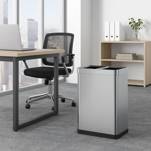 Poubelle tri sélectif open top argent tallin