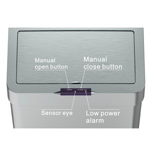 Poubelle de cuisine automatique argent daytona