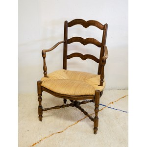 Fauteuil provençal en bois n°656