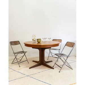 Table à manger ronde en bois n°1046