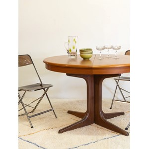 Table à manger ronde en bois n°1046