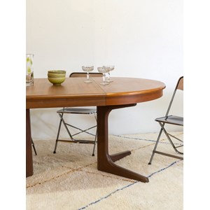 Table à manger ronde en bois n°1046