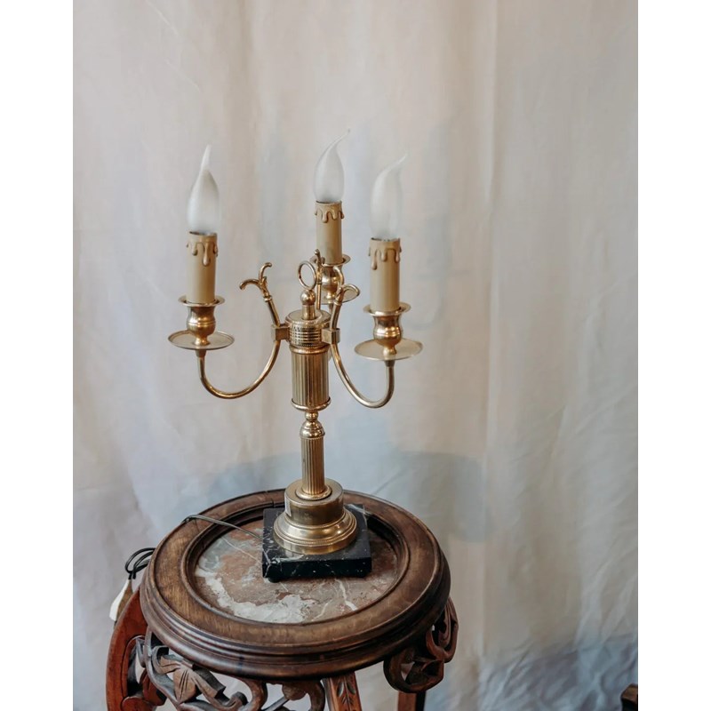 Chandelier en laiton doré n°30