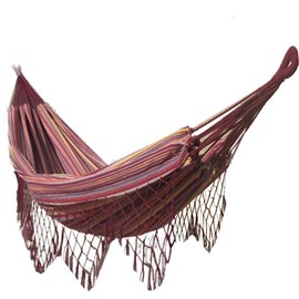 Hamac double franges violet