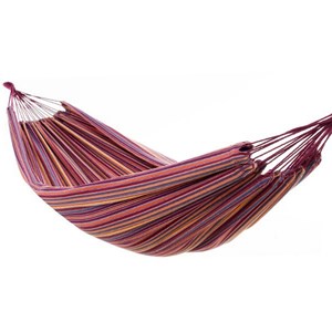 Set support en métal avec hamac double violet