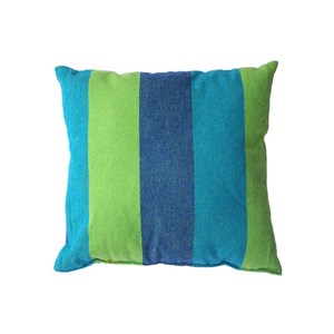 Coussin doux bleu et vert