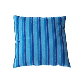 Coussin doux bleu