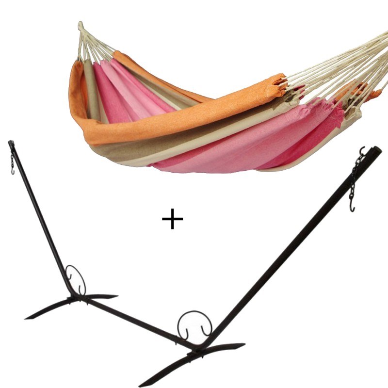 Set support en métal avec hamac double résistant