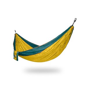 Hamac parachute randonnée jaune et vert