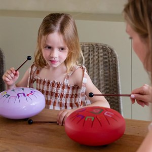 Tongue drum 11 notes violet