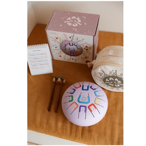 Tongue drum 11 notes violet