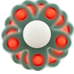 Spinner fleur pétaloune pop verte