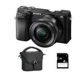 Sony alpha 6100 noir + 16-50 + sac + sd 8 go
