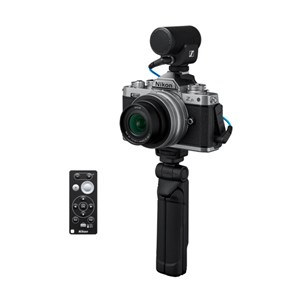 Nikon z fc + z 16-50 silver kit vlogger avec trépied + micro + télécommande