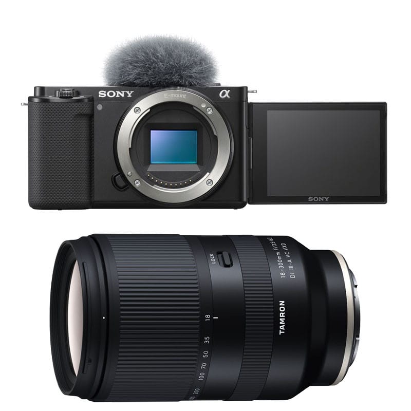 Sony alpha zv-e10 noir + tamron 18-300 vc noir