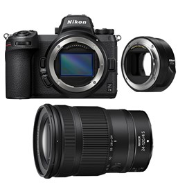 Nikon z7 ii + objectif z 24-120mm f4 s + adaptateur ftz ii