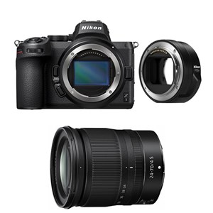 Nikon z5 + z 24-70mm f4 s + adaptateur ftz ii
