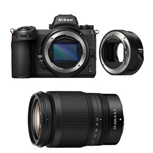 Nikon z6 ii + z 24-200mm f4-6.3 + adaptateur ftz ii