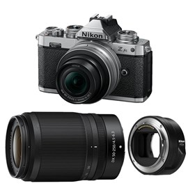 Nikon z fc + z 16-50 silver + z 50-250 + adaptateur ftz ii