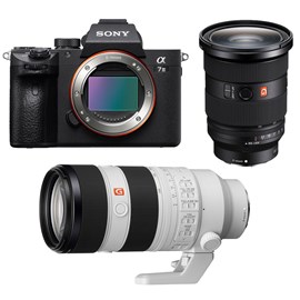 Sony alpha 7 iii + fe 24-70 f2.8 gm ii + fe 70-200mm f2.8 gm ii
