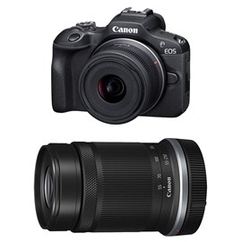 Canon eos r100 + rf-s 18-45mm f4.5-6.3 is stm + rf-s 55-210mm f5-7.1 is stm