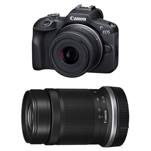 Canon eos r100 + rf-s 18-45mm f4.5-6.3 is stm + rf-s 55-210mm f5-7.1 is stm