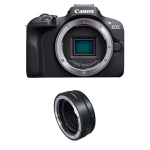 Canon eos r100 + bague ef-eos r