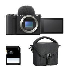 Sony alpha zv-e10 ii noir nu + sac + sd 8 go
