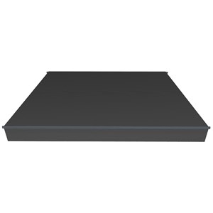 Adro store banne manuel 3,95 x 3 m en aluminium avec toile gris