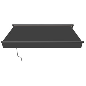 Lozio store banne motorisé 2,95 x 2,5 m en aluminium avec toile gris