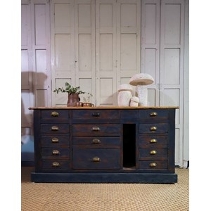 Grand meuble de métier en bois n°204