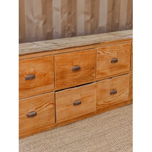 Meuble de métier en bois à 12 tiroirs n°201