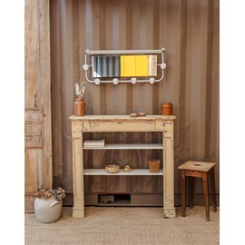 Manteau de cheminée en bois patiné n°10