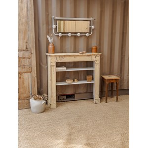 Manteau de cheminée en bois patiné n°10