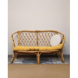 Martine, la banquette en rotin n°33