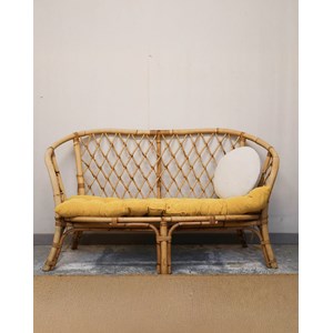 Martine, la banquette en rotin n°33