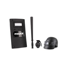 Set policier 4 pieces enfant - noir