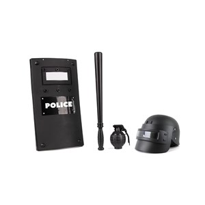 Set policier 4 pieces enfant - noir