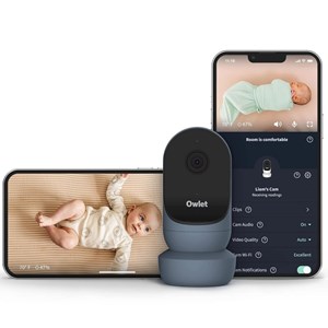 Babyphone audio avec vidéo owlet cam 2 bedtime blue