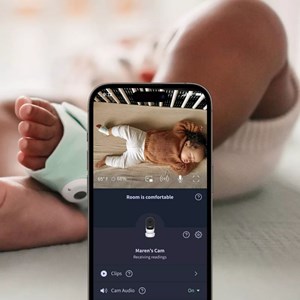 Babyphone audio avec vidéo owlet cam 2 bedtime blue