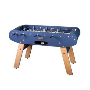 Baby-foot onyx bleu mat - pieds chene