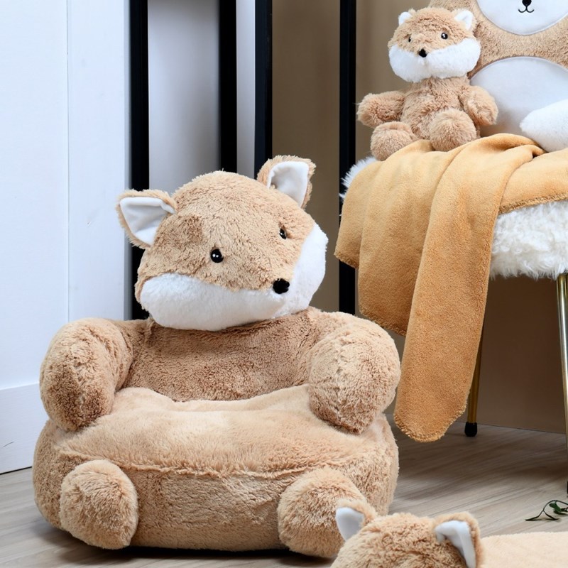 Pouf pour enfant renard