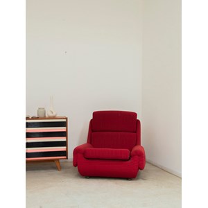 Paire de grands fauteuils rouges n°781