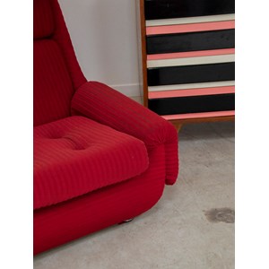 Paire de grands fauteuils rouges n°781