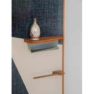 Grand porte-manteau gris en bois n°180