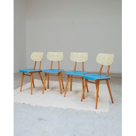 Lot de 4 chaises thonet en bois n°1192