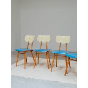 Lot de 4 chaises thonet en bois n°1192
